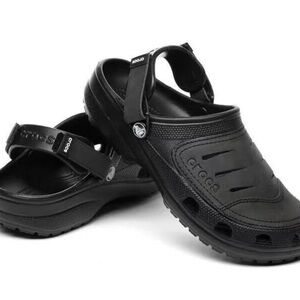 Crocs Men’s Yukon Black Glogs Sandal Sz 10 M
